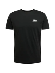Alpha Industries T-Shirt Rundhalsshirt Backprint T (T-Shirt) schwarz/wei