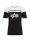 ALPHA INDUSTRIES Shirt weiß / schwarz