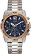 GUESS Uhr ''''Commander, GW0056G5'''' silber / rosegold / blau