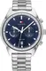 TOMMY HILFIGER Analoguhr dunkelblau / silber