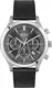BOSS Casual Uhr ''''Metronome'''' schwarz / silber / dunkelgrau