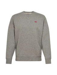 Levi's Sweatshirt 'Original Housemark' graumeliert/feuerrot/weiß