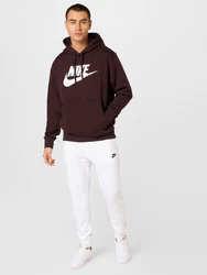 Nike Sportswear Hose 'Club Fleece' schwarz/weiß