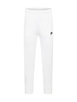 Nike Sportswear Hose 'Club Fleece' schwarz/weiß