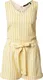 VERO MODA Overal ''''VMHELENMILO SL PLAYSUIT STRIPE WVN''''  bílá / žlutá