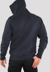 ALPHA INDUSTRIES Sweatjacke marine/grau/rot/weiß