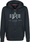 ALPHA INDUSTRIES Sweatjacke marine/grau/rot/weiß