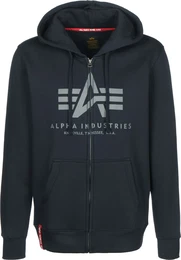 Sweatjacke marine / grau / rot / wei