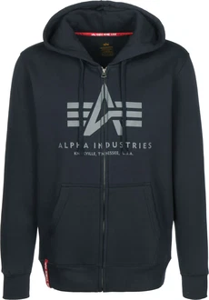 ALPHA INDUSTRIES Sweatjacke marine/grau/rot/weiß