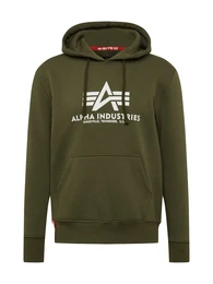 Sweatshirt oliv / wei