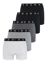 CR7 - Cristiano Ronaldo Boxershorts dunkelgrau/graumeliert/schwarz/weiß