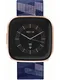 FitBit Uhr blau / schwarz / gold