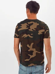 ALPHA INDUSTRIES T-Shirt dunkelbeige/braun/oliv/weiß