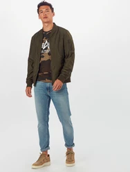 ALPHA INDUSTRIES T-Shirt dunkelbeige/braun/oliv/weiß