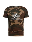 ALPHA INDUSTRIES T-Shirt dunkelbeige/braun/oliv/weiß
