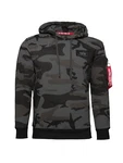 ALPHA INDUSTRIES Sweatshirt taubenblau/braun/anthrazit/wei