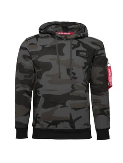 ALPHA INDUSTRIES Sweatshirt taubenblau/braun/anthrazit/wei