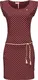 Ragwear Letní šaty ''''Tag''''  vínově červená / bílá / hnědá