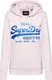 Superdry Mikina  růžová / modrá