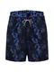 JACK & JONES Badeshorts ''''JJIARUBA JJSWIMSHORTS AKM DB WB FLOWER'''' dunkelblau / schwarz