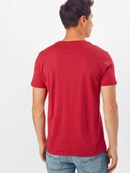 ALPHA INDUSTRIES T-Shirt rot/weiß