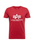 ALPHA INDUSTRIES T-Shirt rot/weiß