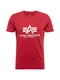 ALPHA INDUSTRIES T-Shirt rot / weiß