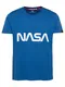 ALPHA INDUSTRIES Majica ''''NASA''''  modra / bela