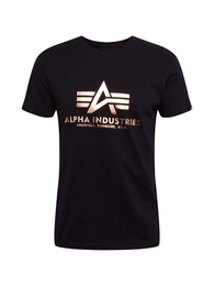 T-Shirt gold / schwarz
