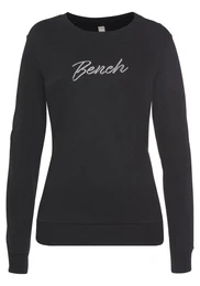 BENCH Mikina světle šedá / černá