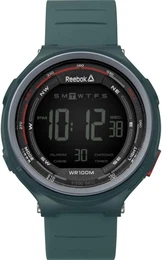 Reebok Sport Digitaluhr dunkelgrün / schwarz / weiß / rot