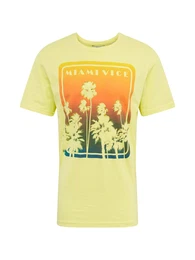 T-Shirt ''''MIAMIVICE'''' zitronengelb / orange / blau