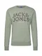 JACK & JONES Sweatshirt pastellgrün / gelb / schwarz / weiß