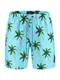 Shiwi Badeshorts ''''palms'''' grün / hellblau