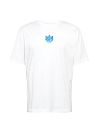 T-Shirt blau / weiß