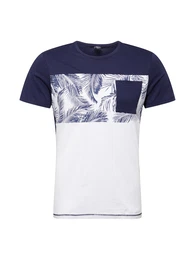 T-Shirt weiß / blau