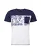 s.Oliver T-Shirt weiß / blau