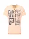 CAMP DAVID T-Shirt pastellorange / dunkelblau