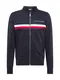 TOMMY HILFIGER Sweatjacke dunkelblau / weiß / rot