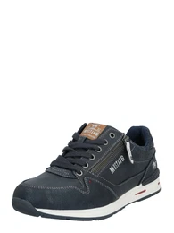Schnürhalbschuh navy / braun