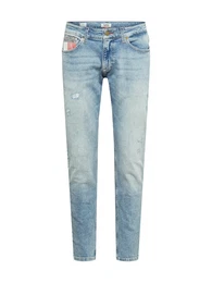 Jeans ''''SCANTON'''' blue denim / weiß / rot