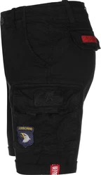 Alpha Industries Crew Short Patch Shorts rauchblau/rot/schwarz