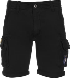 Alpha Industries Crew Short Patch Shorts rauchblau/rot/schwarz