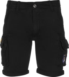Shorts rauchblau / rot / schwarz