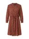 SELECTED FEMME Šaty ''''DAMINA''''  rezavě hnědá / bílá