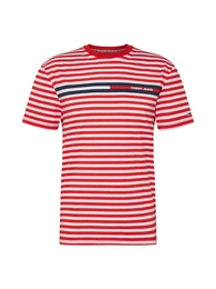 Shirt weiß / rot / navy