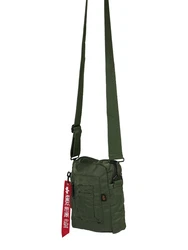 ALPHA INDUSTRIES Umhängetasche oliv/rot