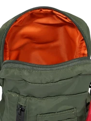 ALPHA INDUSTRIES Umhängetasche oliv/rot