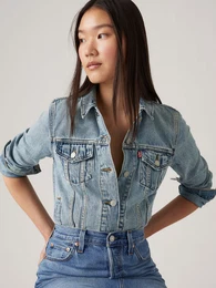 LEVI'S Prijelazna jakna plavi traper