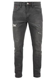 5-Pocket-Jeans grau / grey denim / dunkelgrau